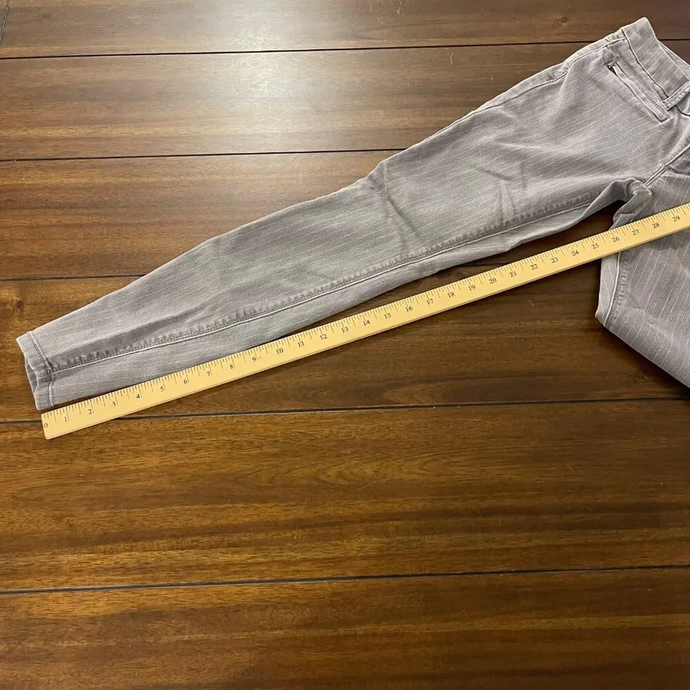 The Limited Womens Skinny Leg Pinstripe Pants Size 0 Gray
